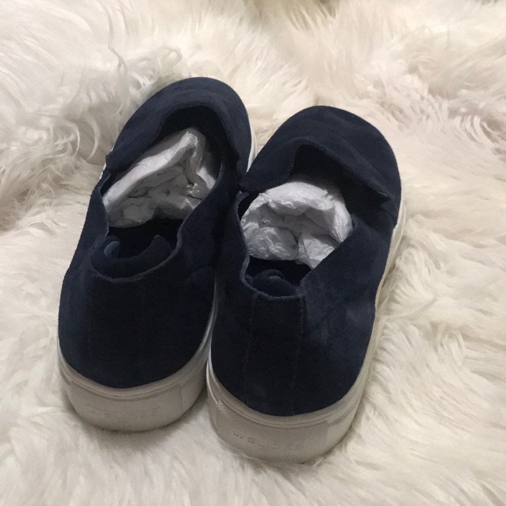 JSlides Suede Sneakers. Navy blue color - Picture 2 of 3